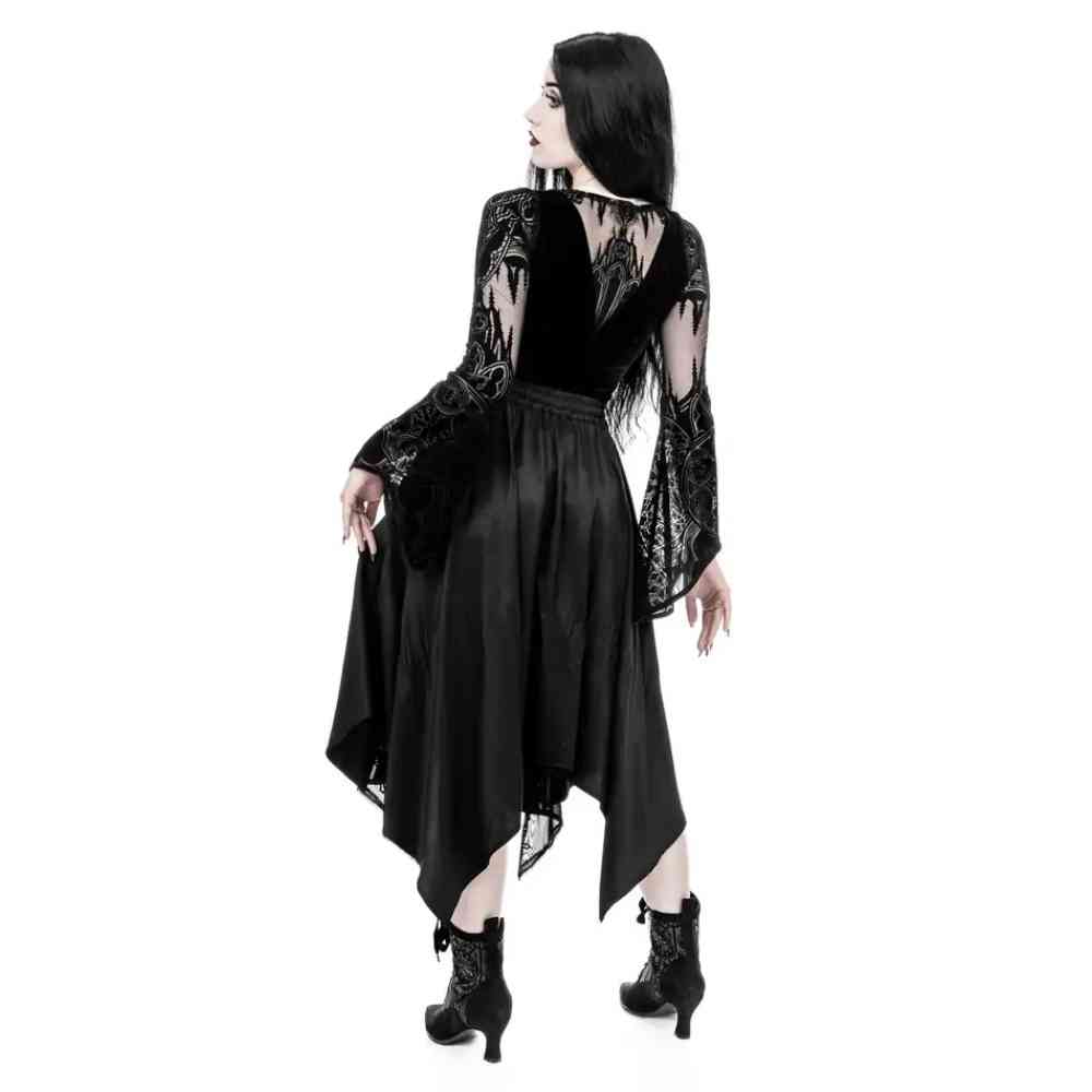 Restyle - Gothic Chapel Bodysuit - Zwart